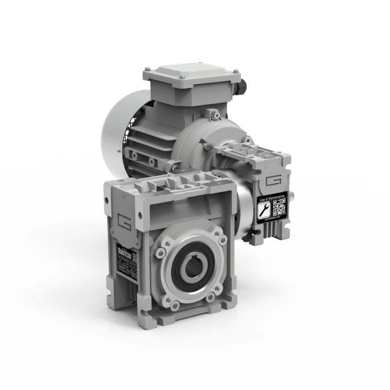 Double reduction wormgearmotors CMM